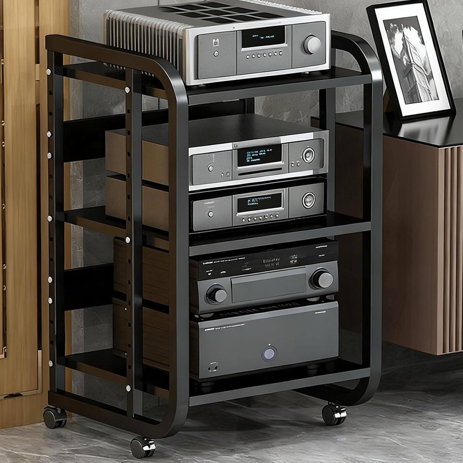 THNSAWX Movable AV Media Stand