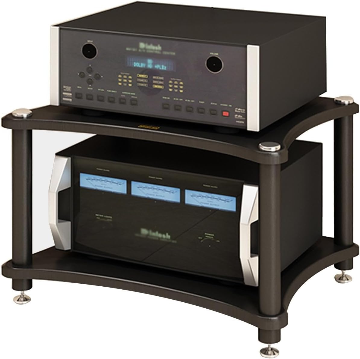 Adjustable 1/2/3/4 Tier AV Media Shelf