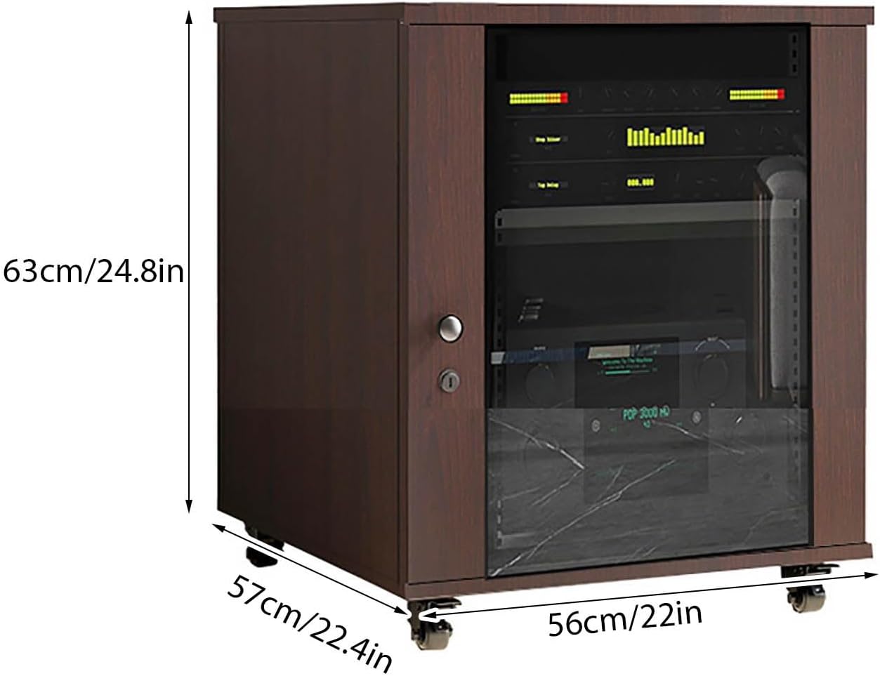 XDOPIRRS Movable Media Storage Cabinet