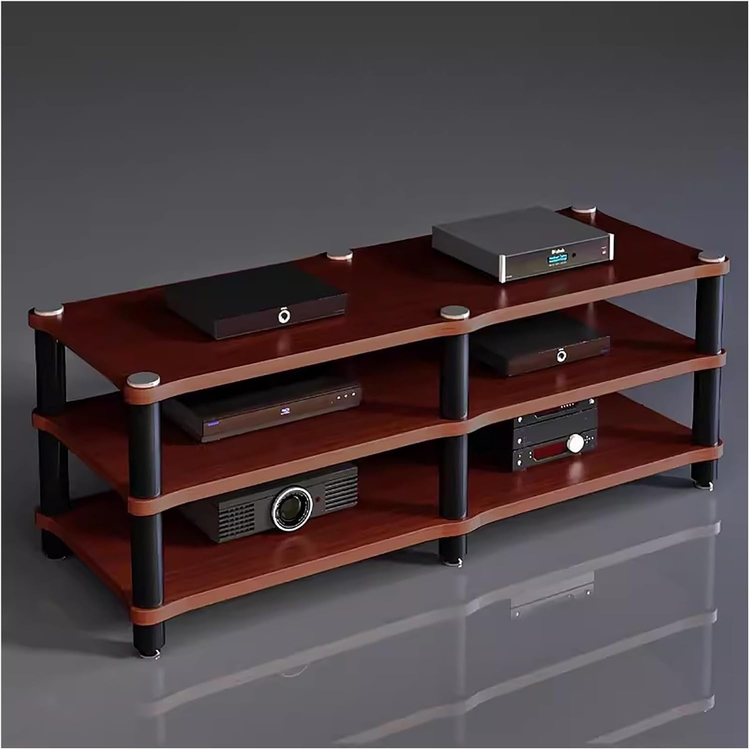 YLLFFLL 120cm Long Media Stand Audio/Video Component Cabinet