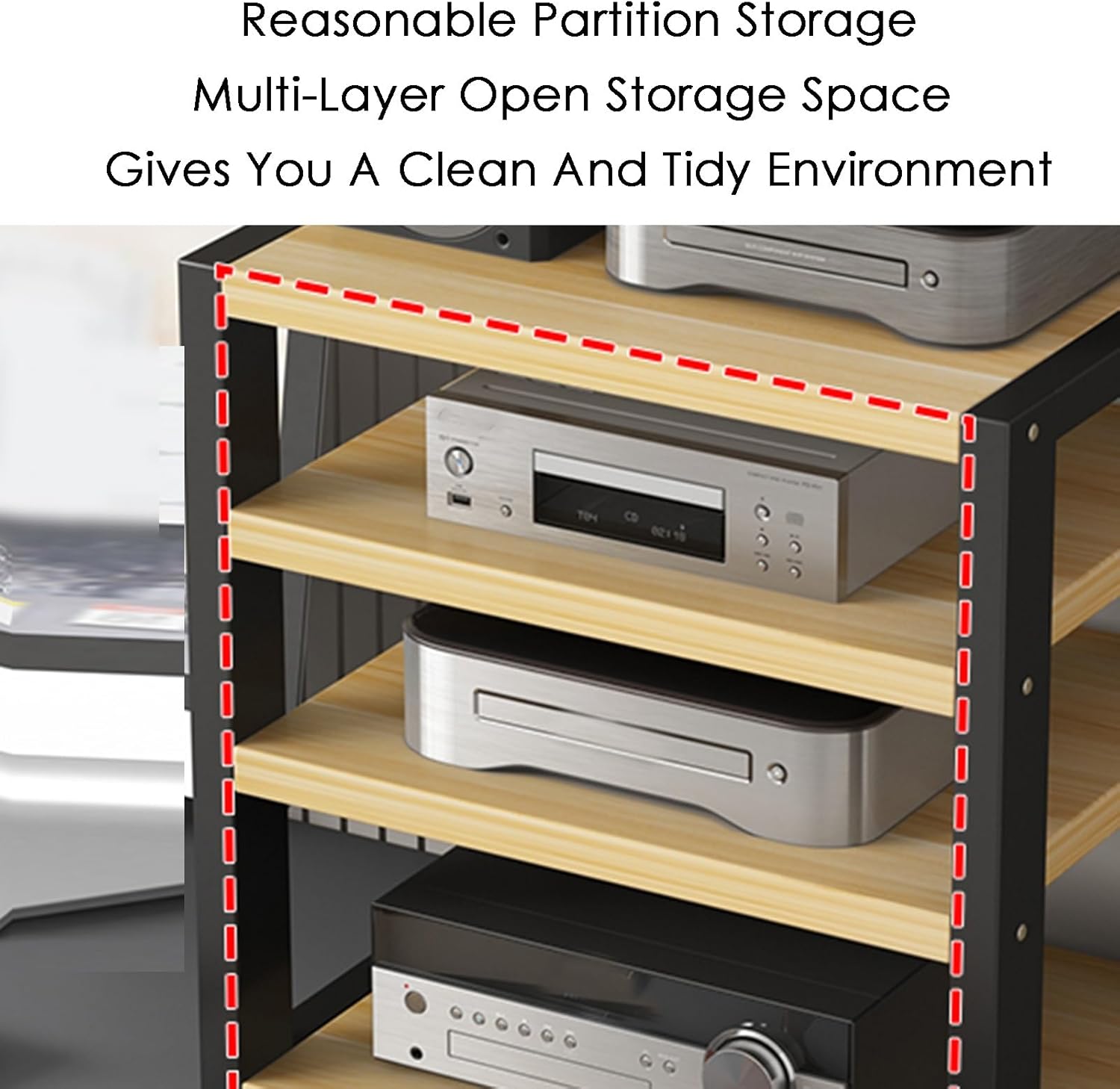 KIYILIHI Audio Media Rack