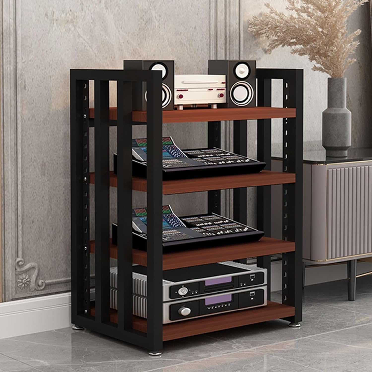 4-Tier AV Media Stand for Gaming & Entertainment
