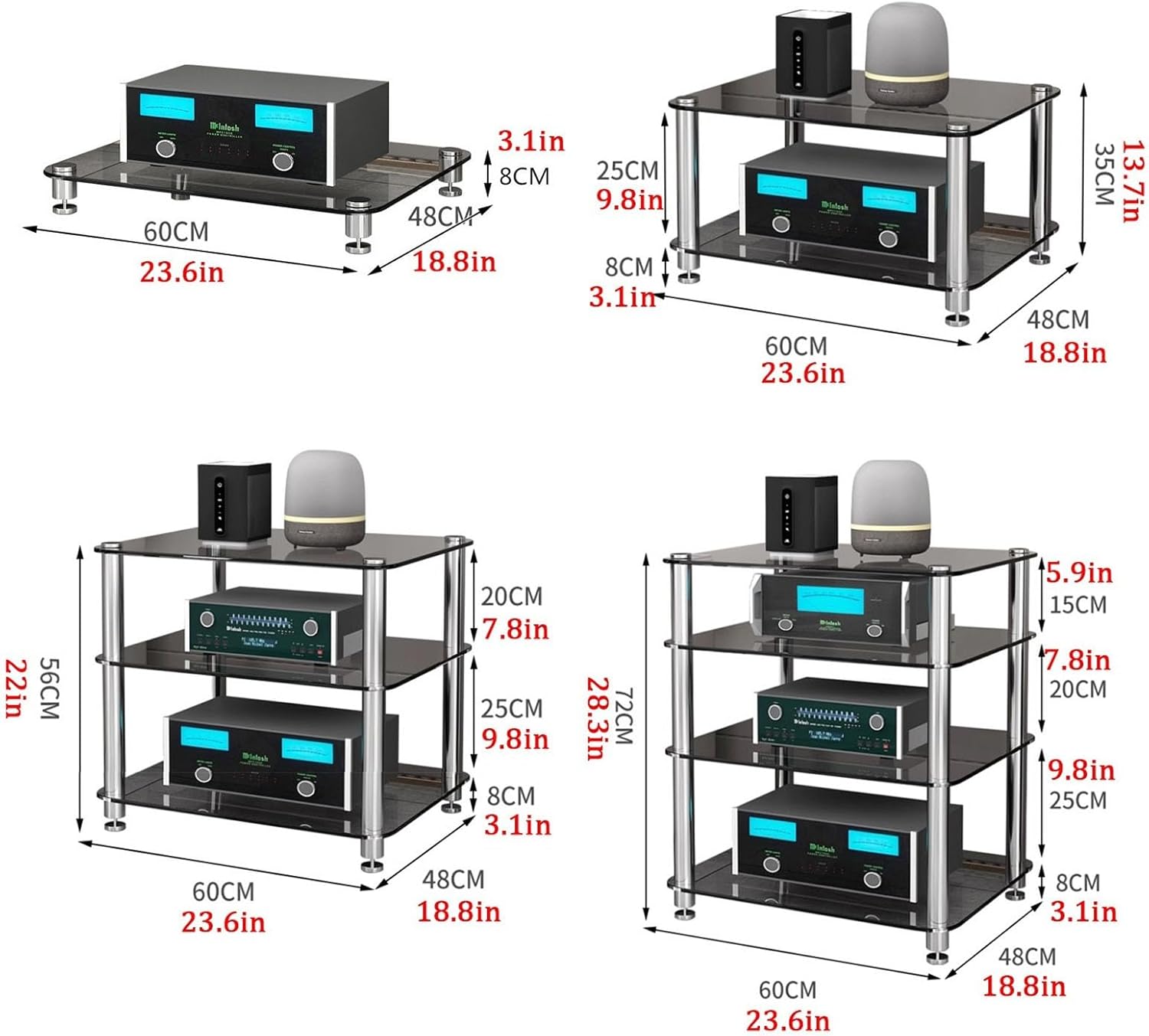 HOLGVE AV Media Stand