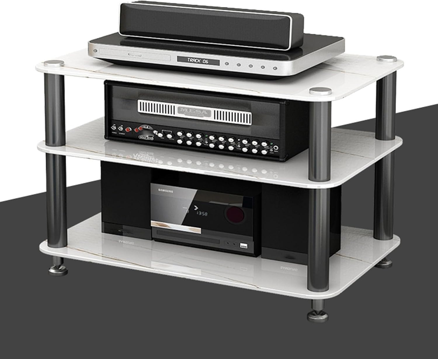 CHZDPP Media Storage Cabinet with Anti-Vibration Feet