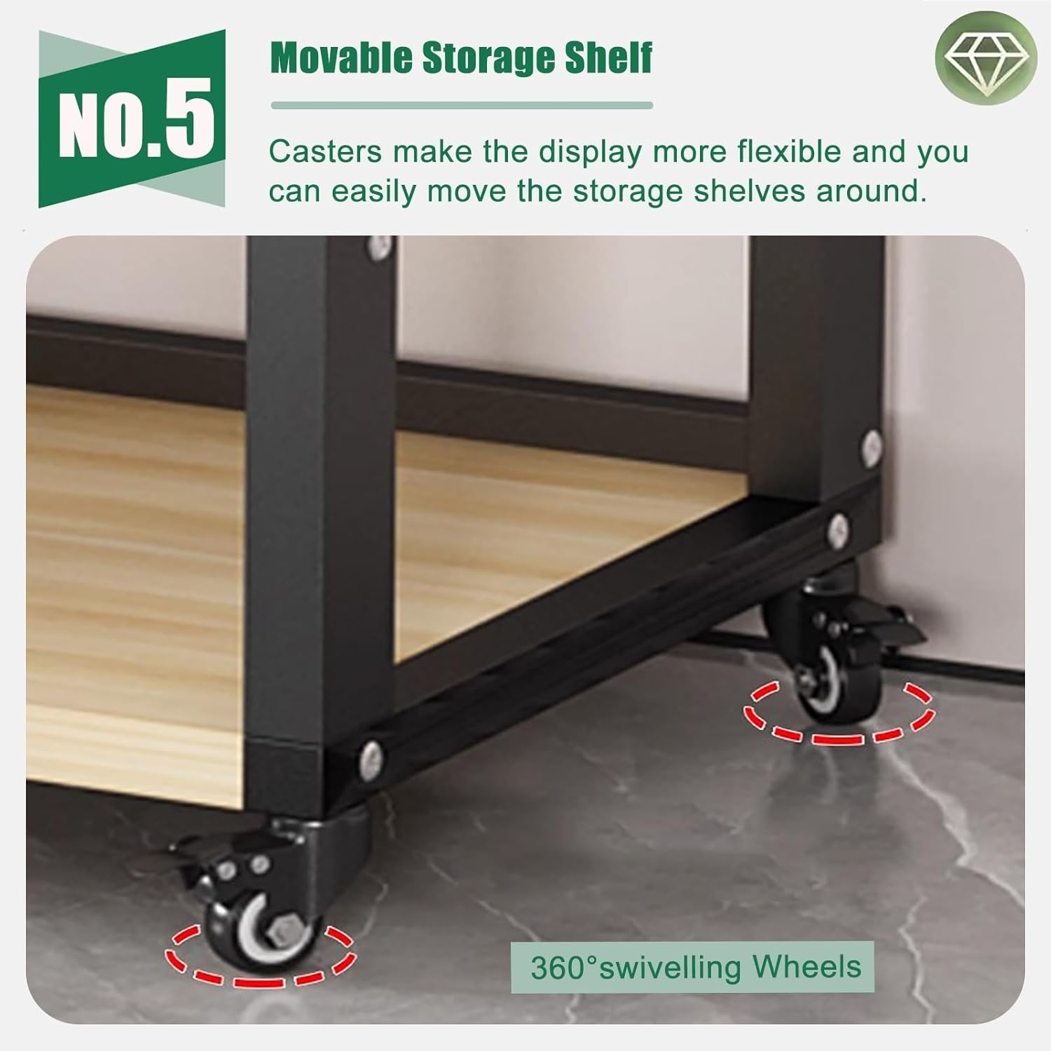 6/7/8 Tier Av Media Stand - DVD Audio Rack Cabinet