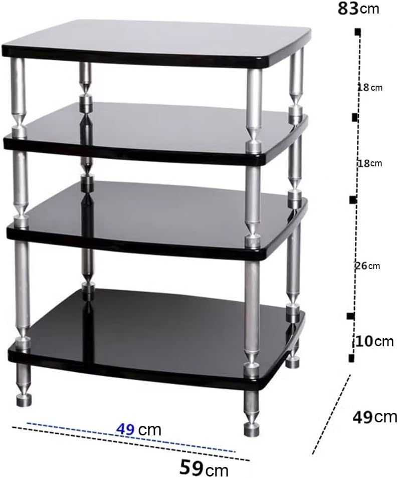 OUKEJNM 1 2 3 4 Tier Shelf Audio Stand