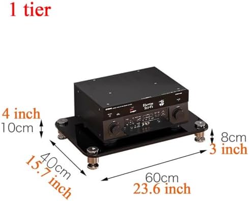 1 2 3 4 Tier Small Stereo Cabinet Media Stands for Living Room