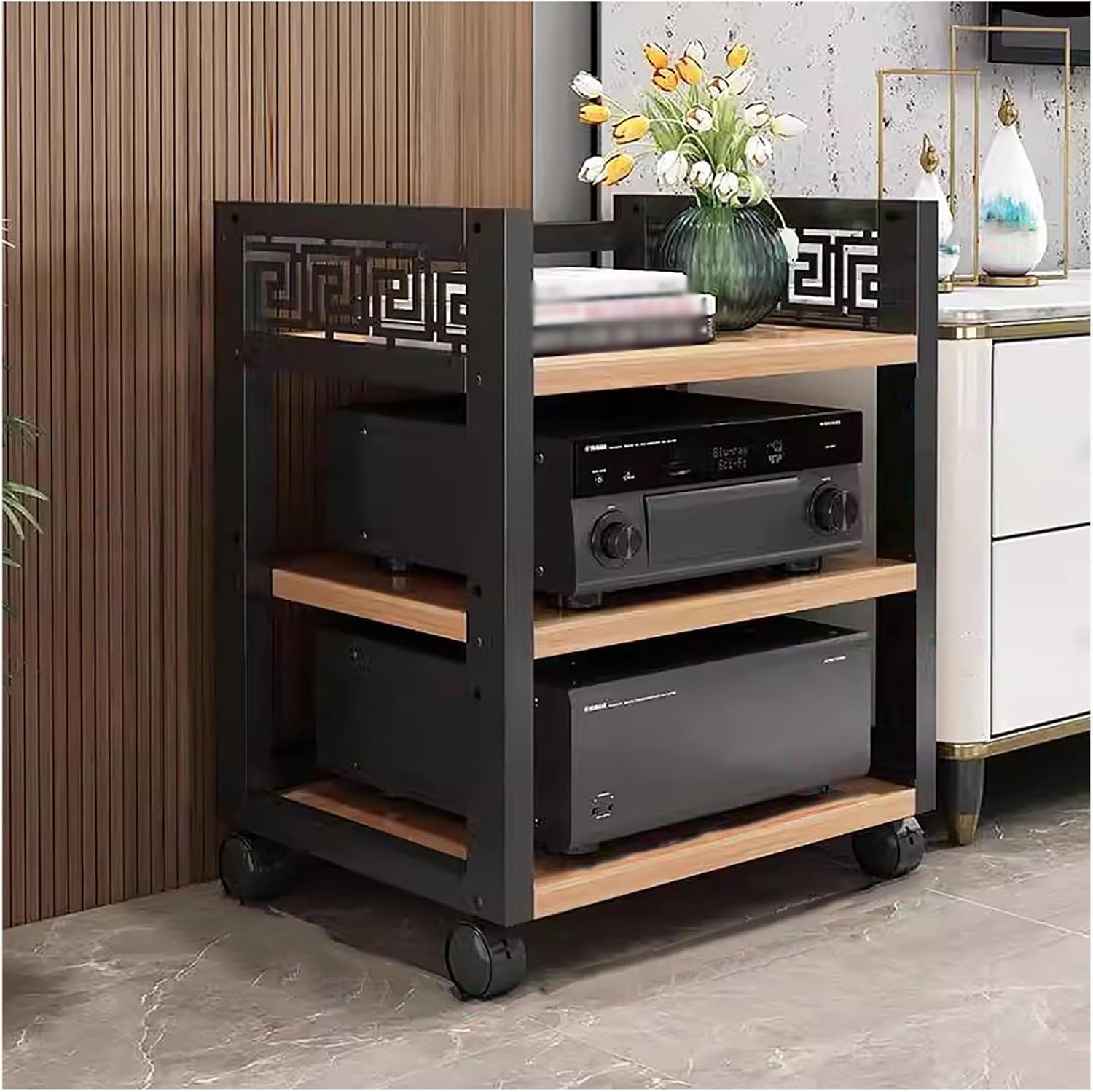 Stereo Stands for Living Room/ Small Spaces/ Bedroom On Wheels