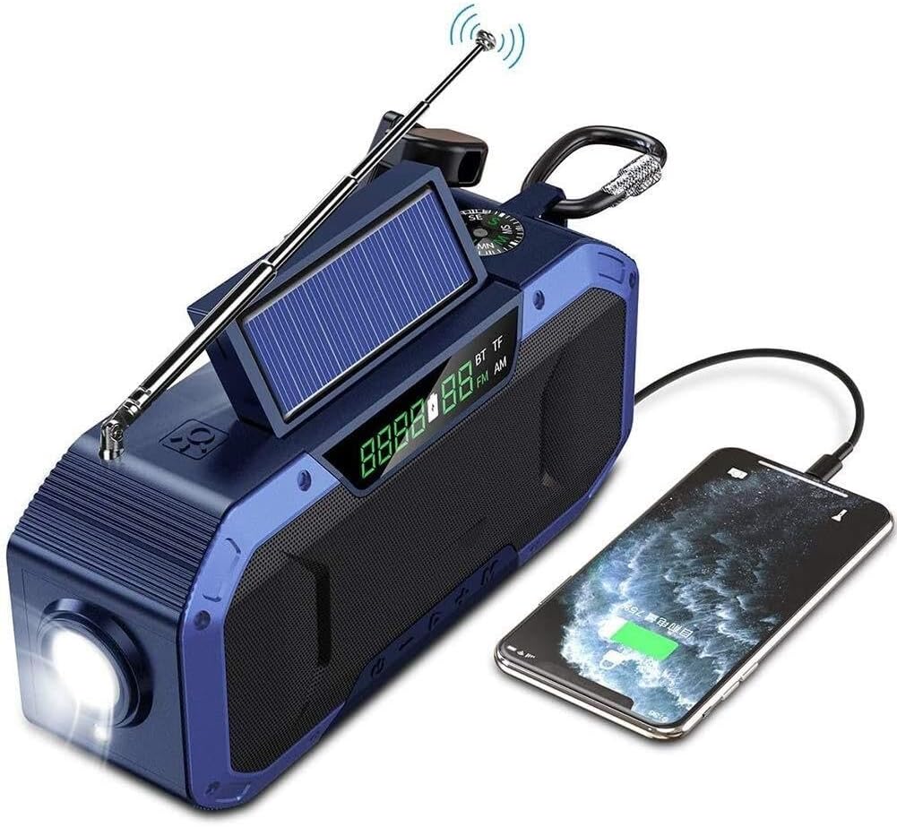 HCUCTOS Emergency AM/FM Hand-Crank Radio