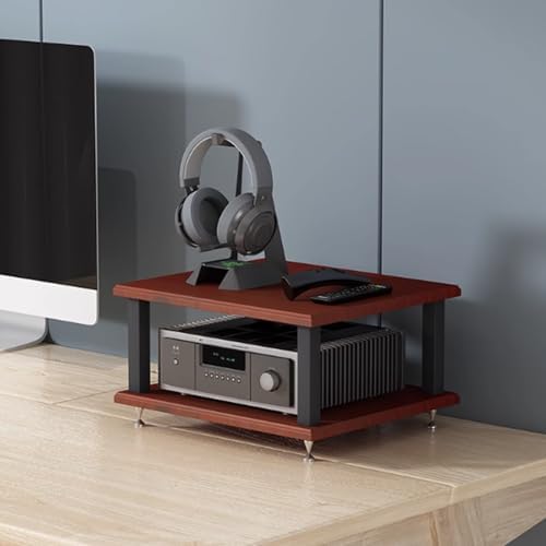 Modern Audio Rack Stand - Open Storage Media Cabinet for Stereo
