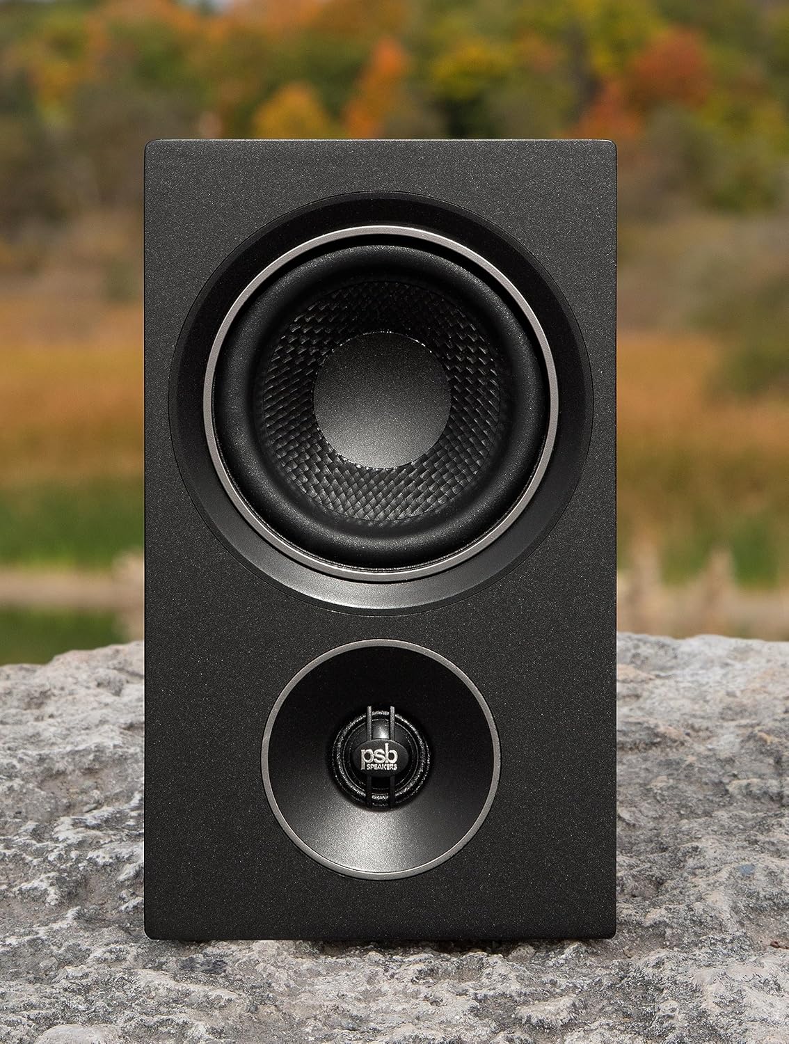 PSB Alpha P3 Compact Bookshelf Speaker - Black Ash (Pair)