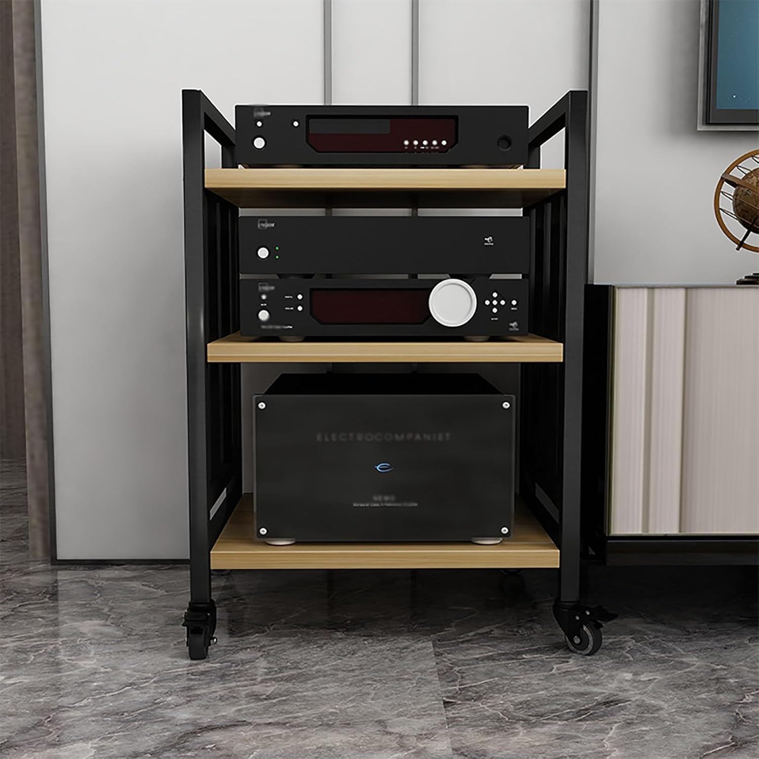 XingLi 4-tier Media Stand Audio/Video Component Cabinet