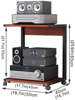 AV Media Stand with Mobile Wheels