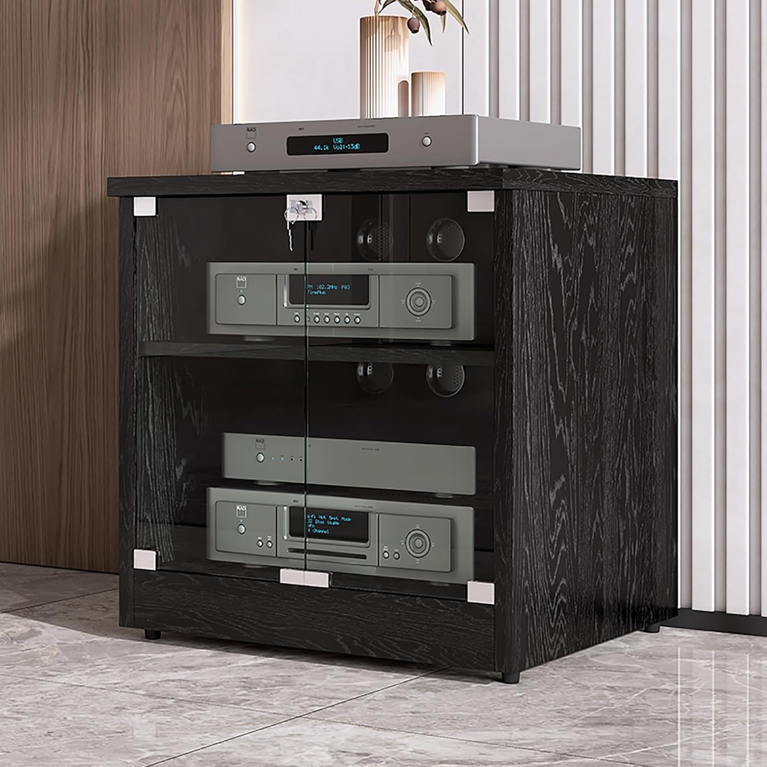 Shelves Heavy Duty 2/3Tier Shelves Audio Video Media Stand Cabinet