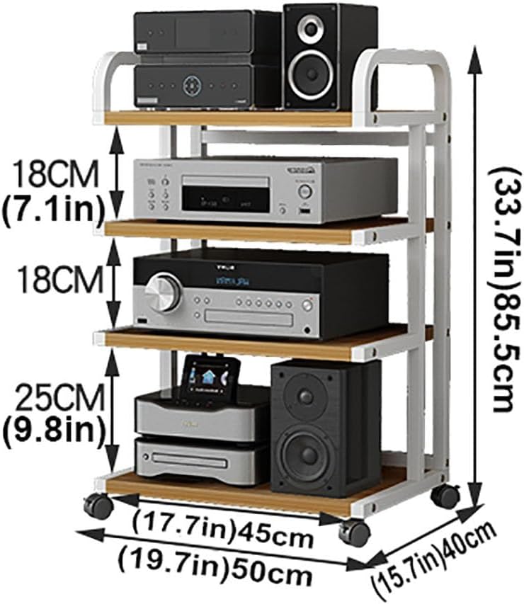 JIAHESHYP Movable 3/4/5 Shelves Media Stand Entertainment Center for TV