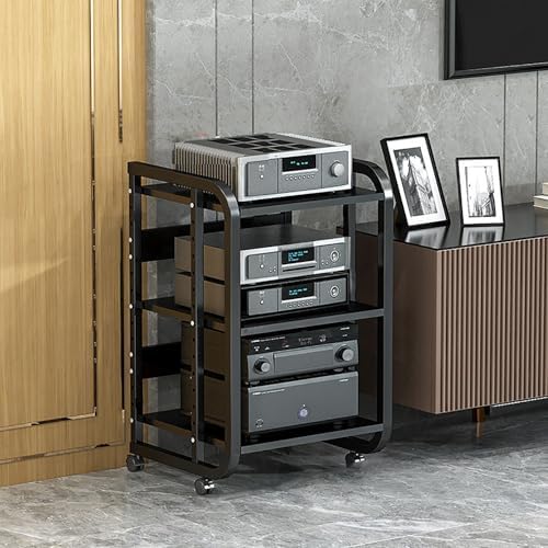 AV Media Stand Movable Audio Rack