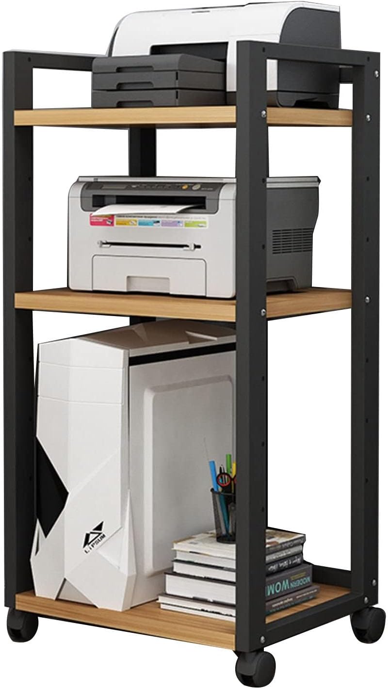 WUHUQN Media Stand AV Media Cabinet Stand Component Cabinet 60x40x100cm