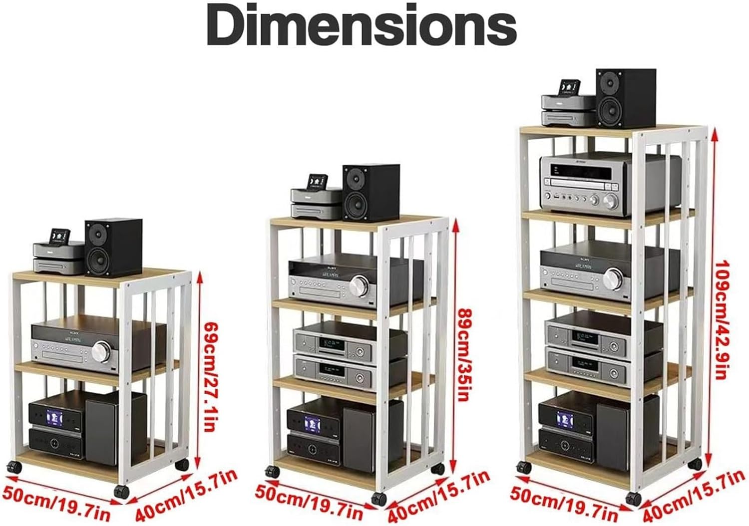 LTFCFZQ 3/4/5-Tier AV Media Stand