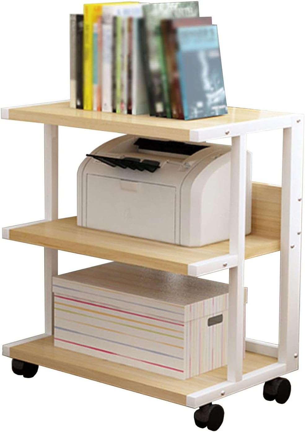 AV Media Stand Audio Rack CD Player Stand Stereo Component Storage Cabinet