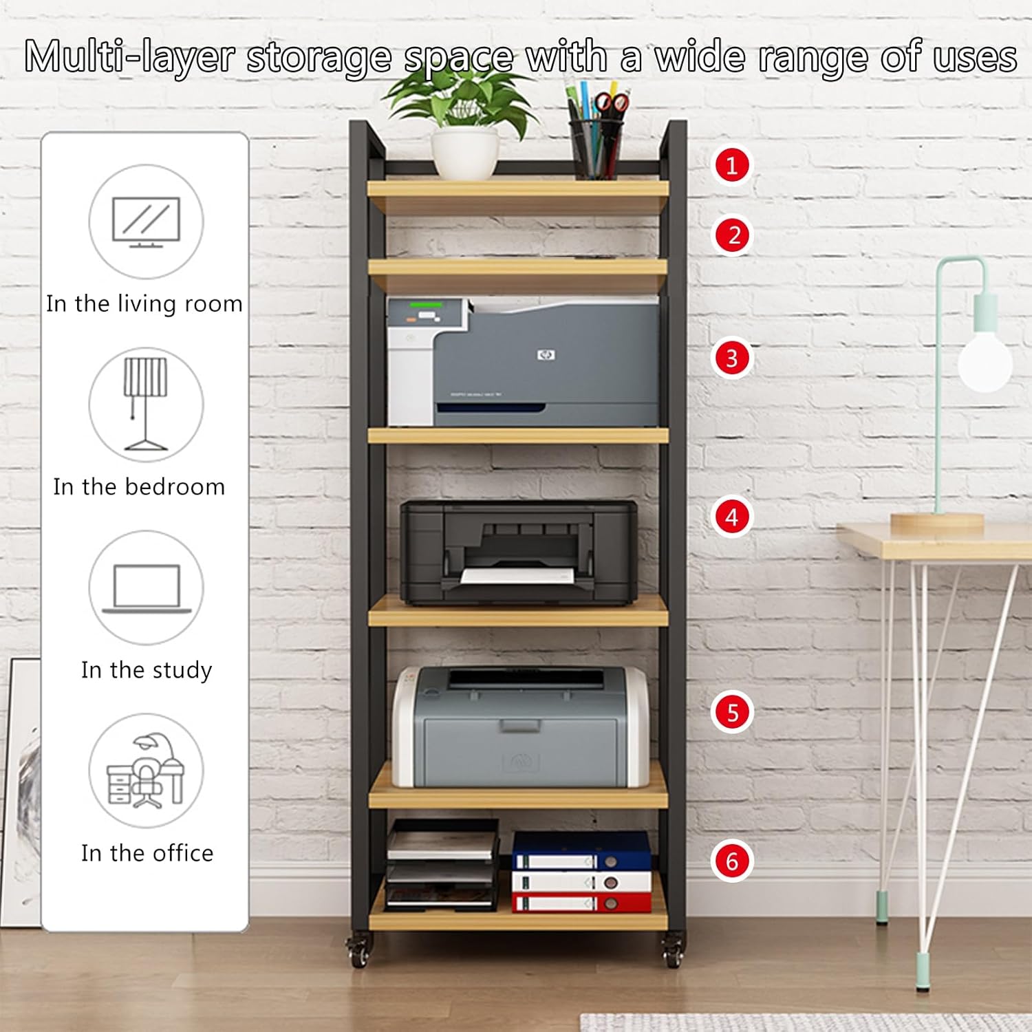 6-tier av media stand