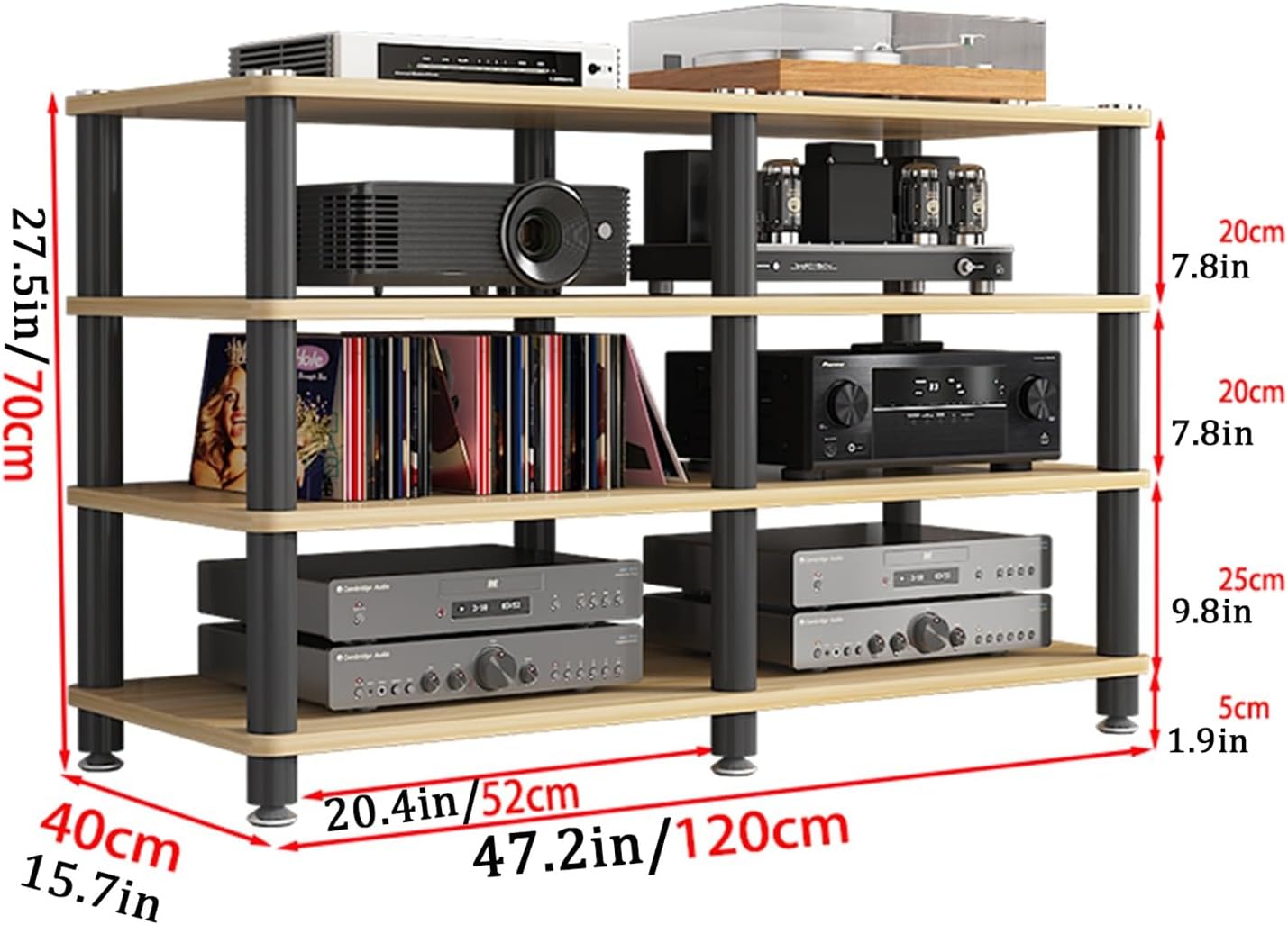 YHWKGZ Audio Rack