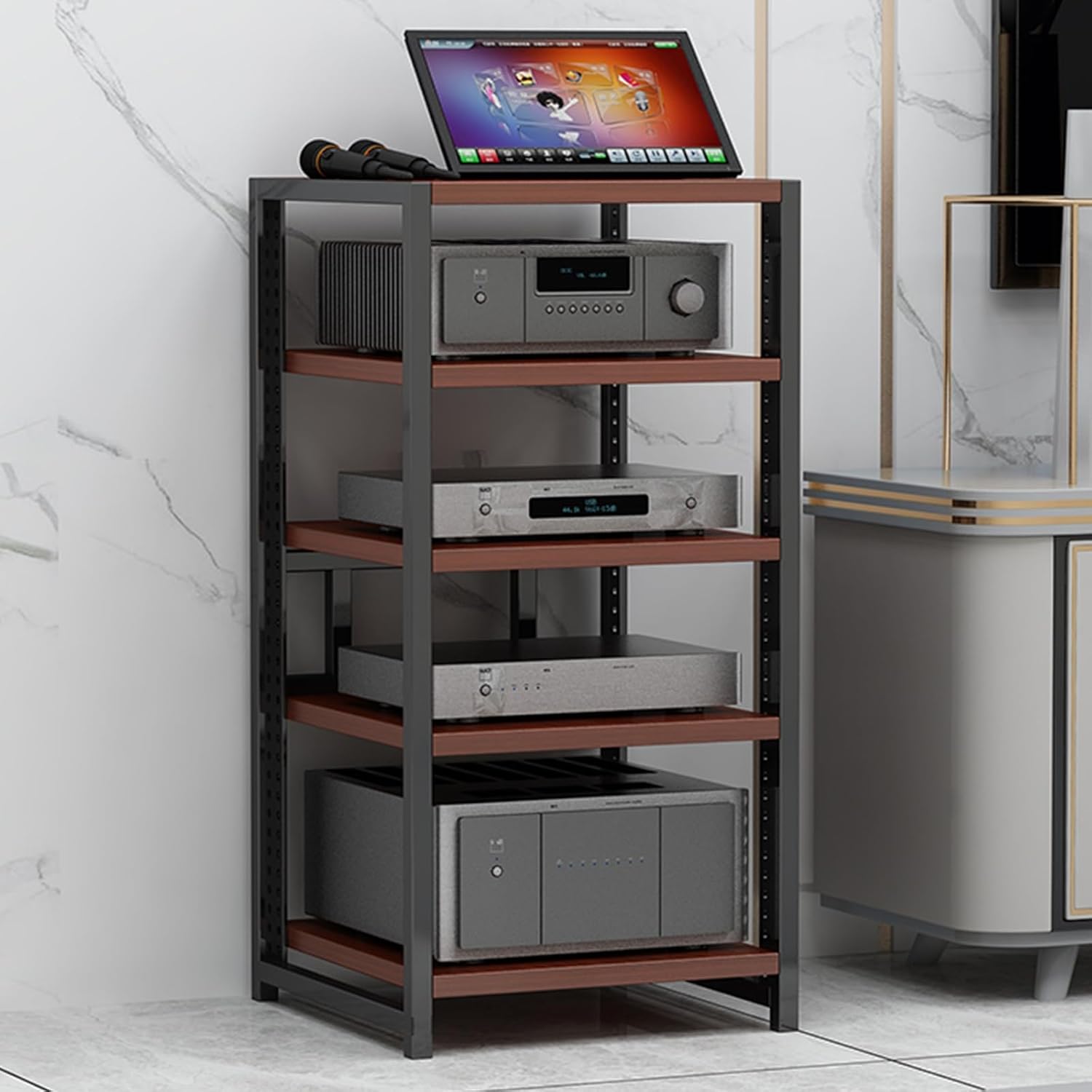 3/4/5/6 Tier AV Media Stands