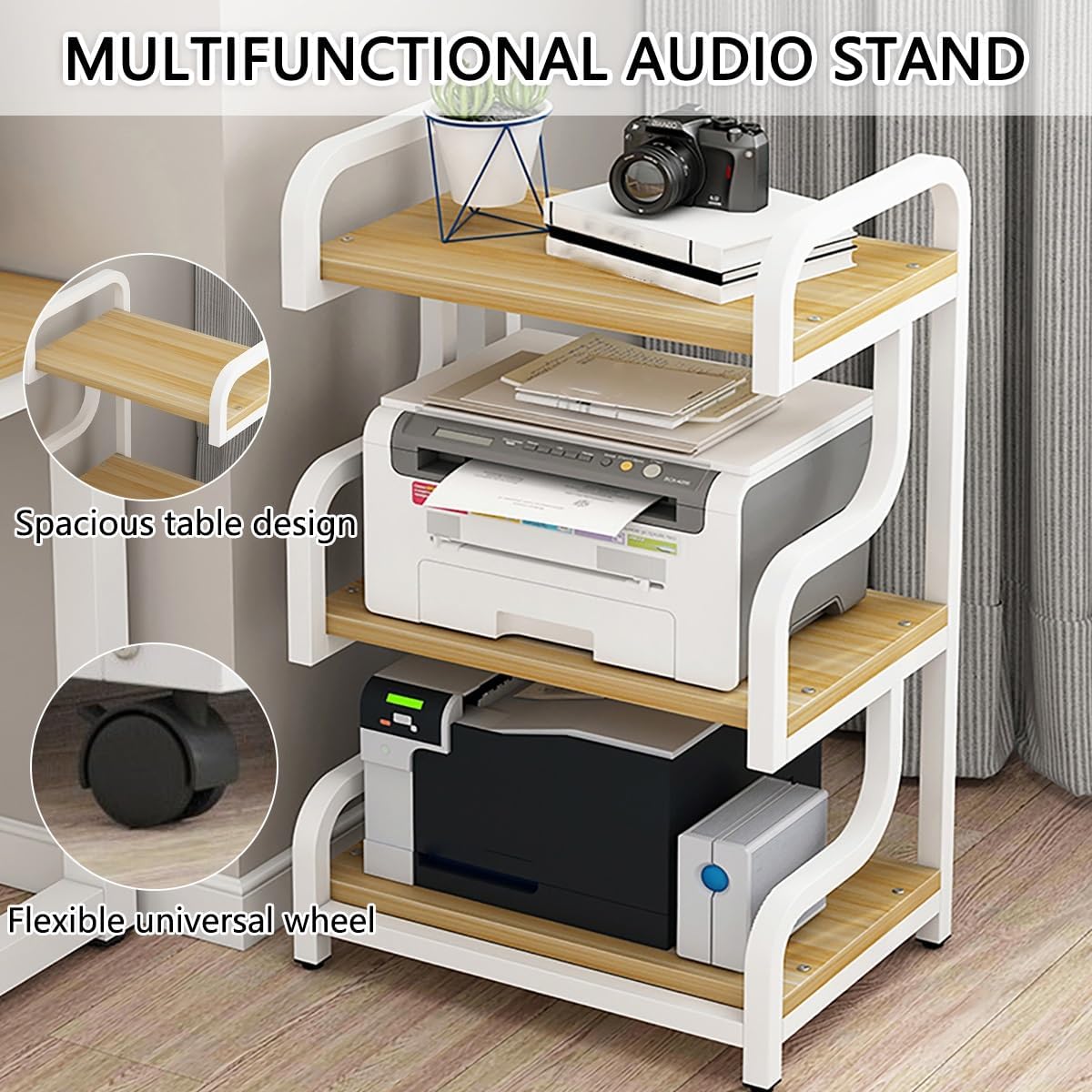 Kaverno 3 Tiers AV Media Stand