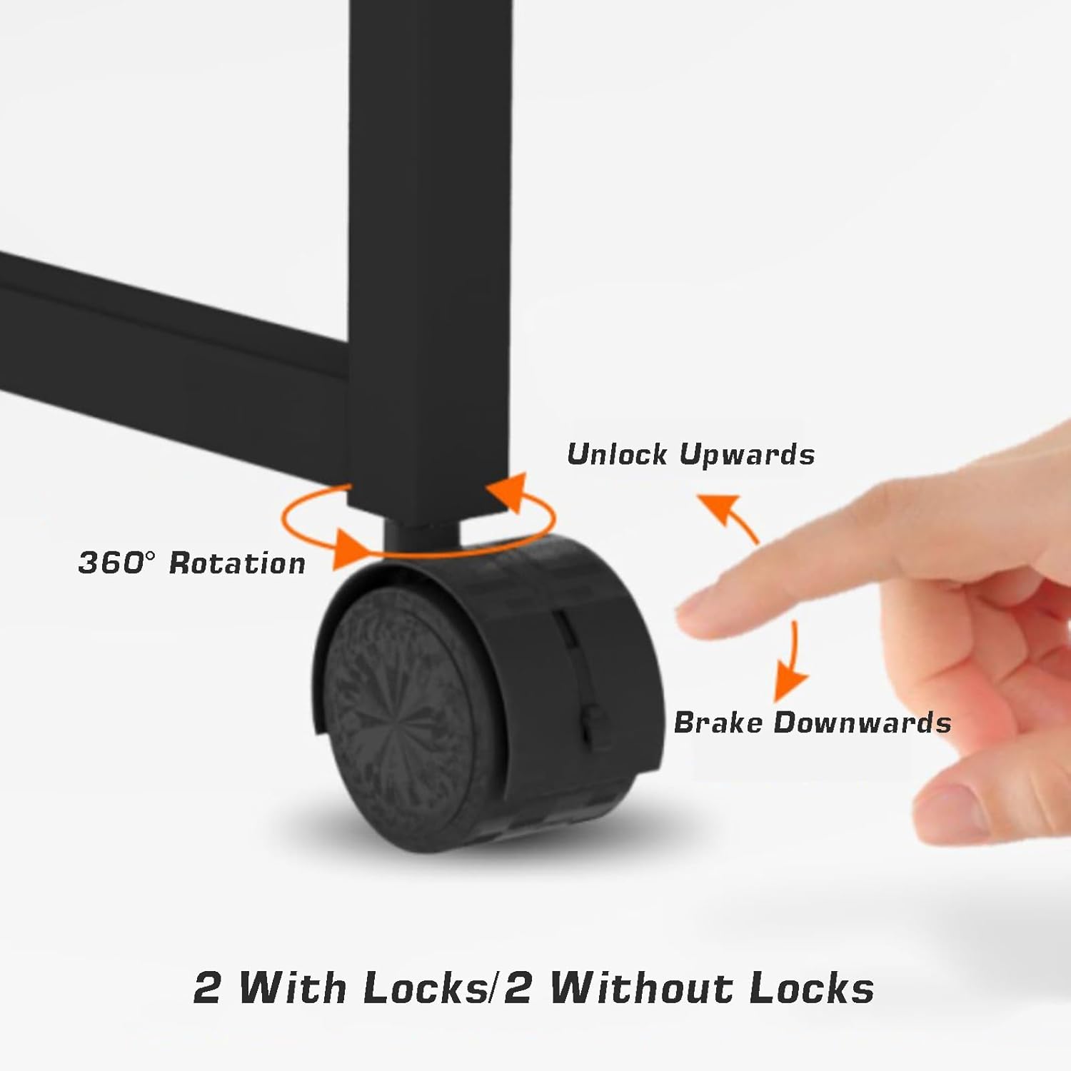 4 Layer Movable AV Media Stand