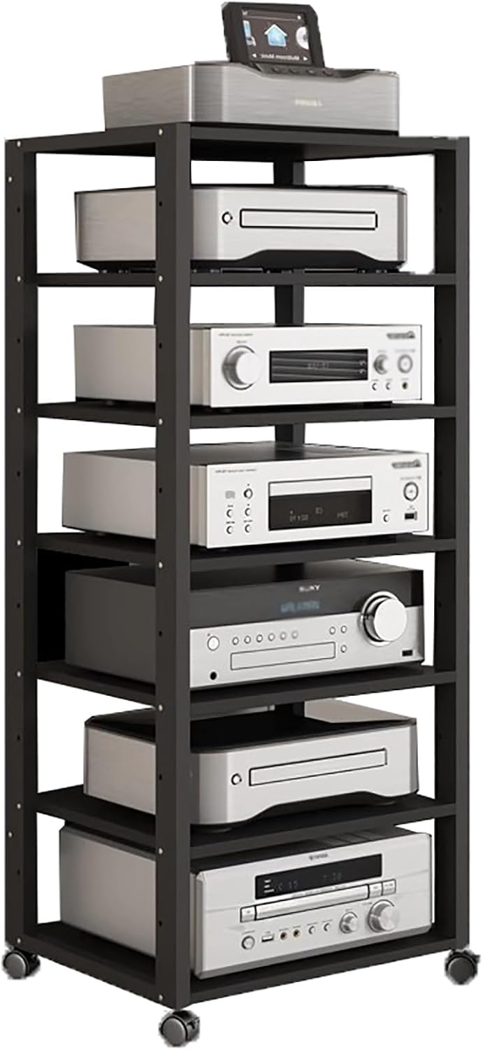 BYZOMU 7 Tier Tall Audio Video Rack Cabinets