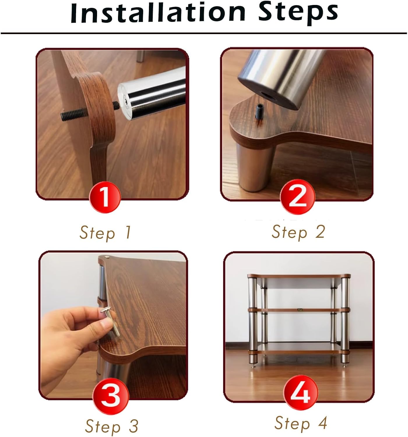 WLCGYD Heavy Duty HiFi Audio Rack