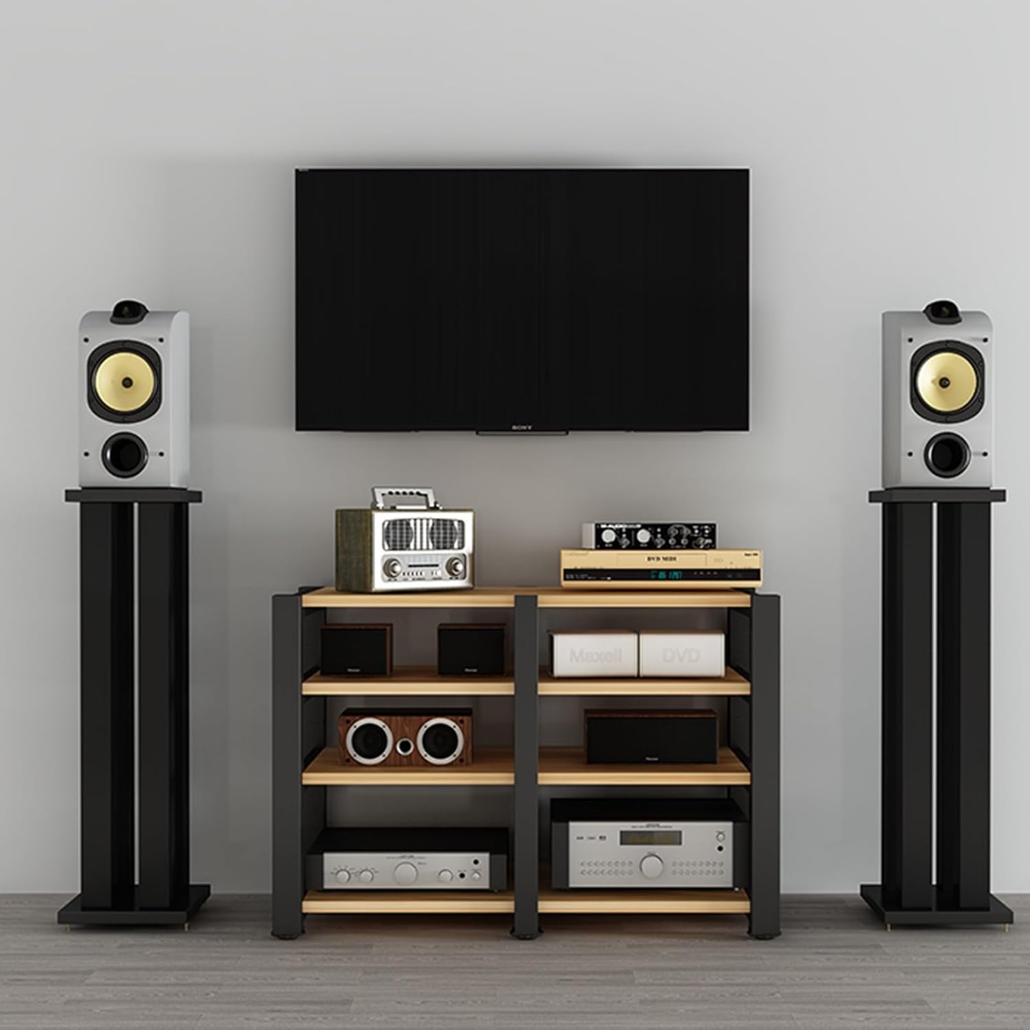 GUAWJRZDP Double Position Audio Rack