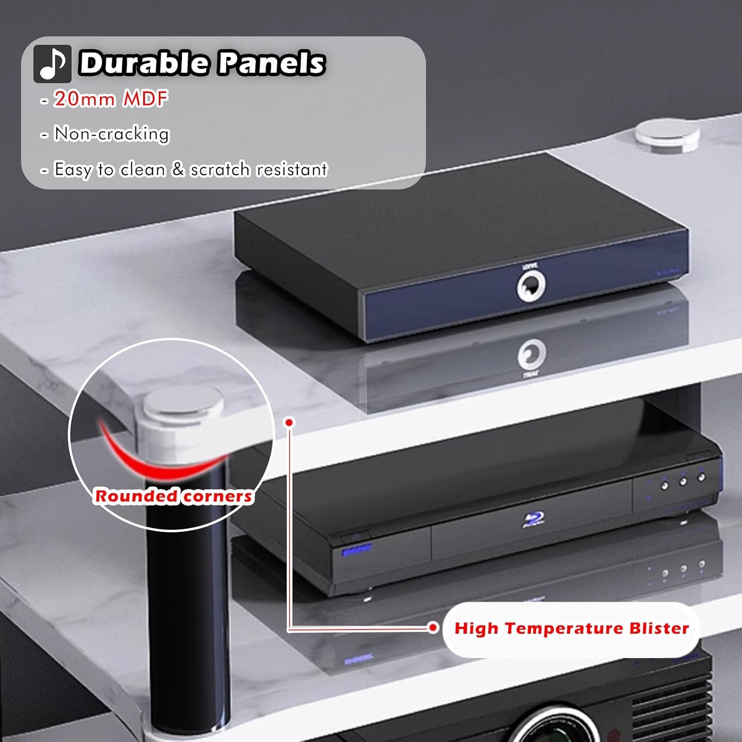 WLCGYD 3 Tier Entertainment TV Stands