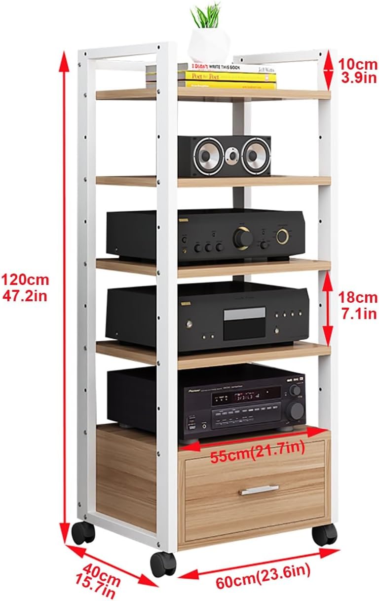 JIAHESHYP 5-Tier Audio-Video Media Stand
