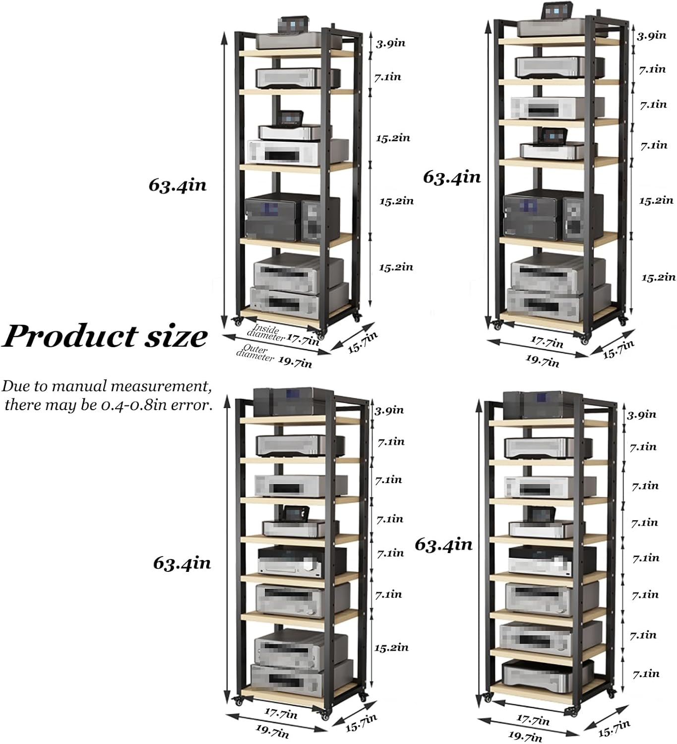 OQTUHWM Audio-Video Shelving