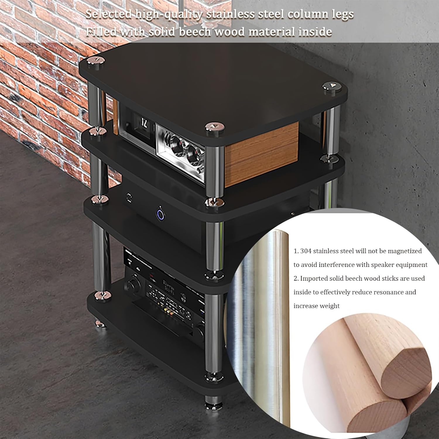 JIAOCKJIAO 1/2/3/4 Tier Media Stand