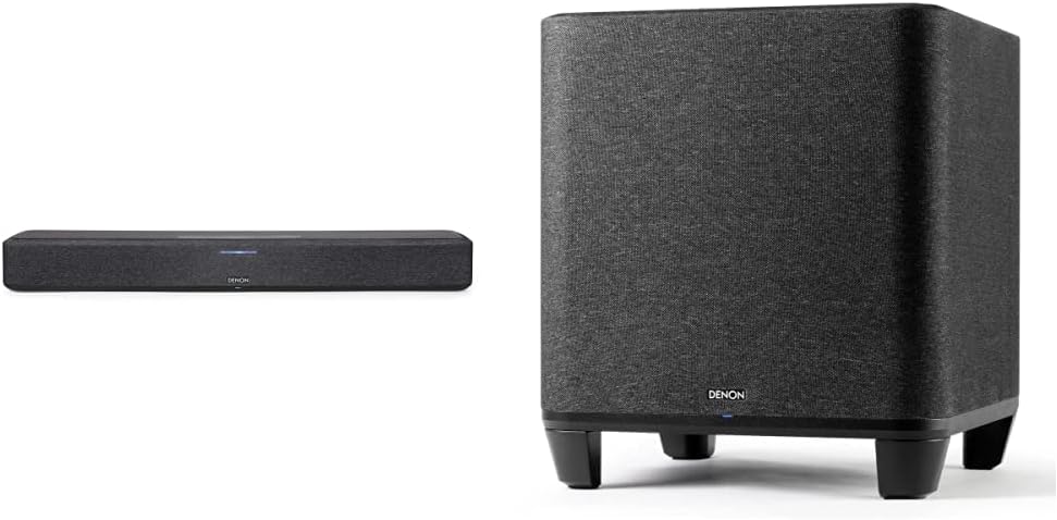 Denon Home Sound Bar 550 + Wireless Subwoofer Bundle (HEOS Built-in) Dolby Atmos 3D Audio