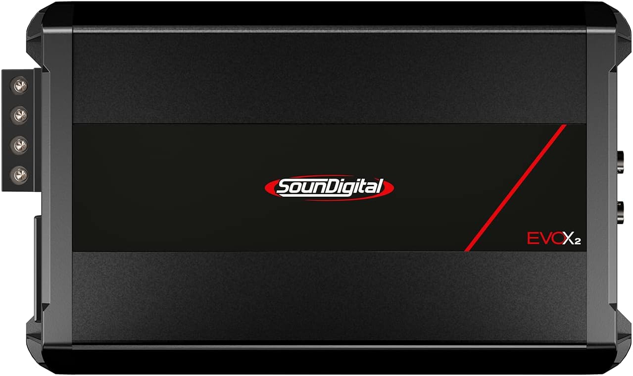 SounDigital 2400.4 EVOX2 600 Watt 2 Ohm 4 Channel Amplifier (Renewed)