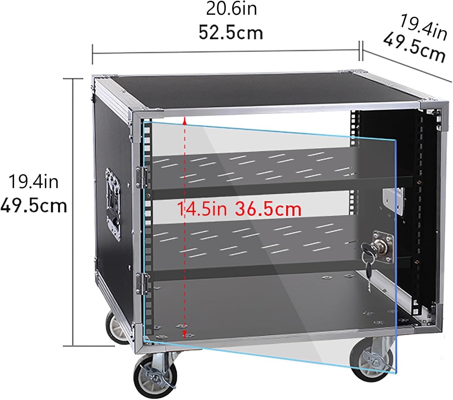 Small Media Console with Audio Stand
