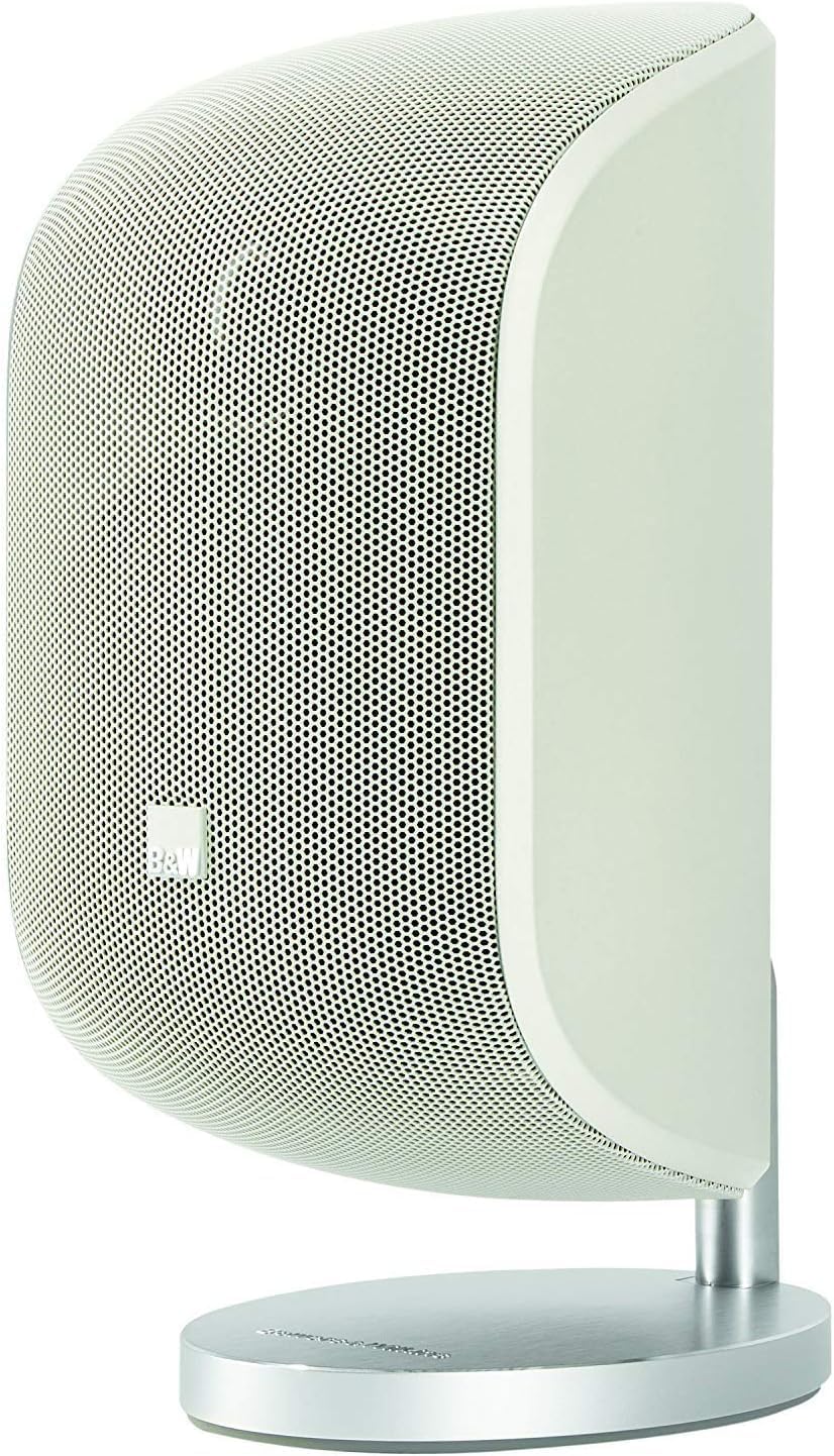 Bowers & Wilkins - 4inch 100W Satellite Speaker (Each) - Matte White (Renewed)