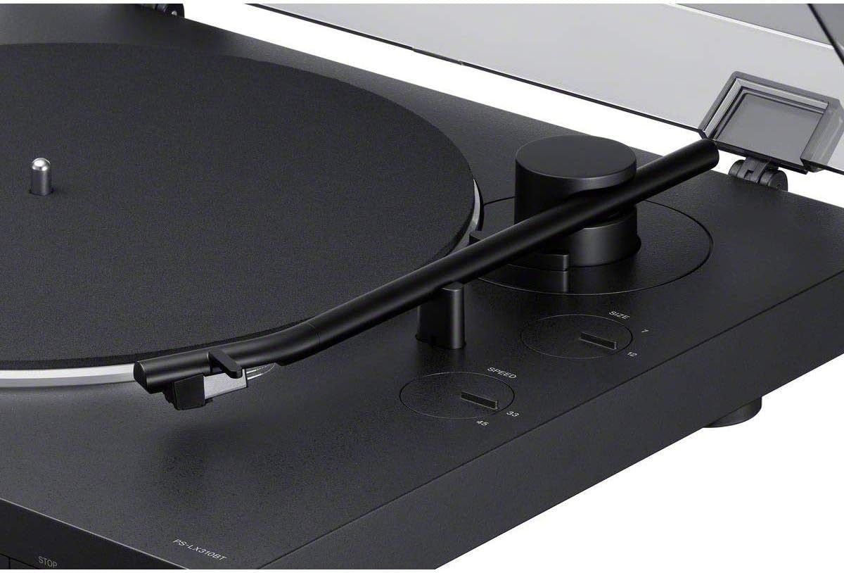 Sony PS-LX310BT Hi-Res Belt-Drive USB Turntable Bundle with Deco Gear 12 inch Universal Silicone Platter Mat and Microfiber Cleaning Cloth
