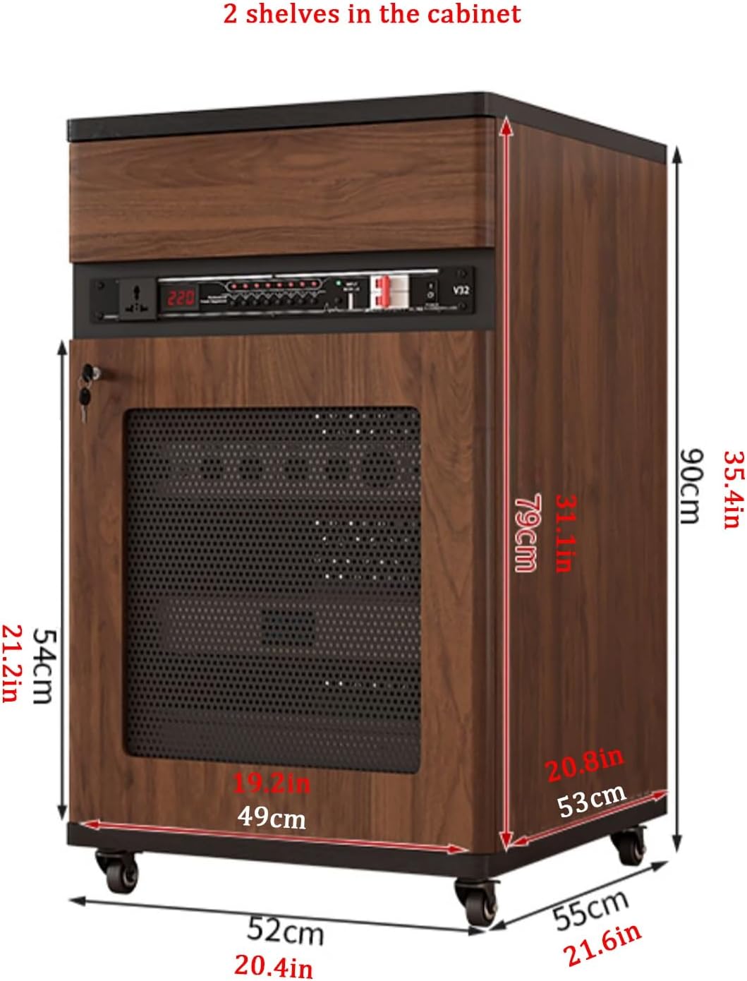 JIAOCKJIAO Media Storage Cabinet