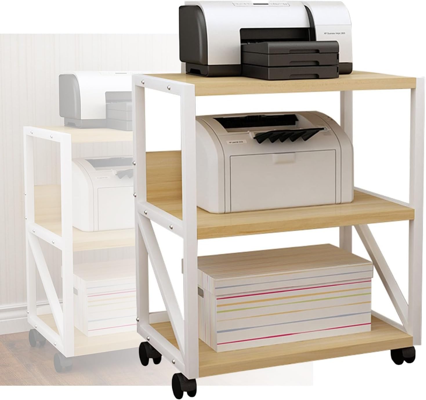 YLQFGUVWK 3-Tier AV Media Stand 3-Tier Media Stand