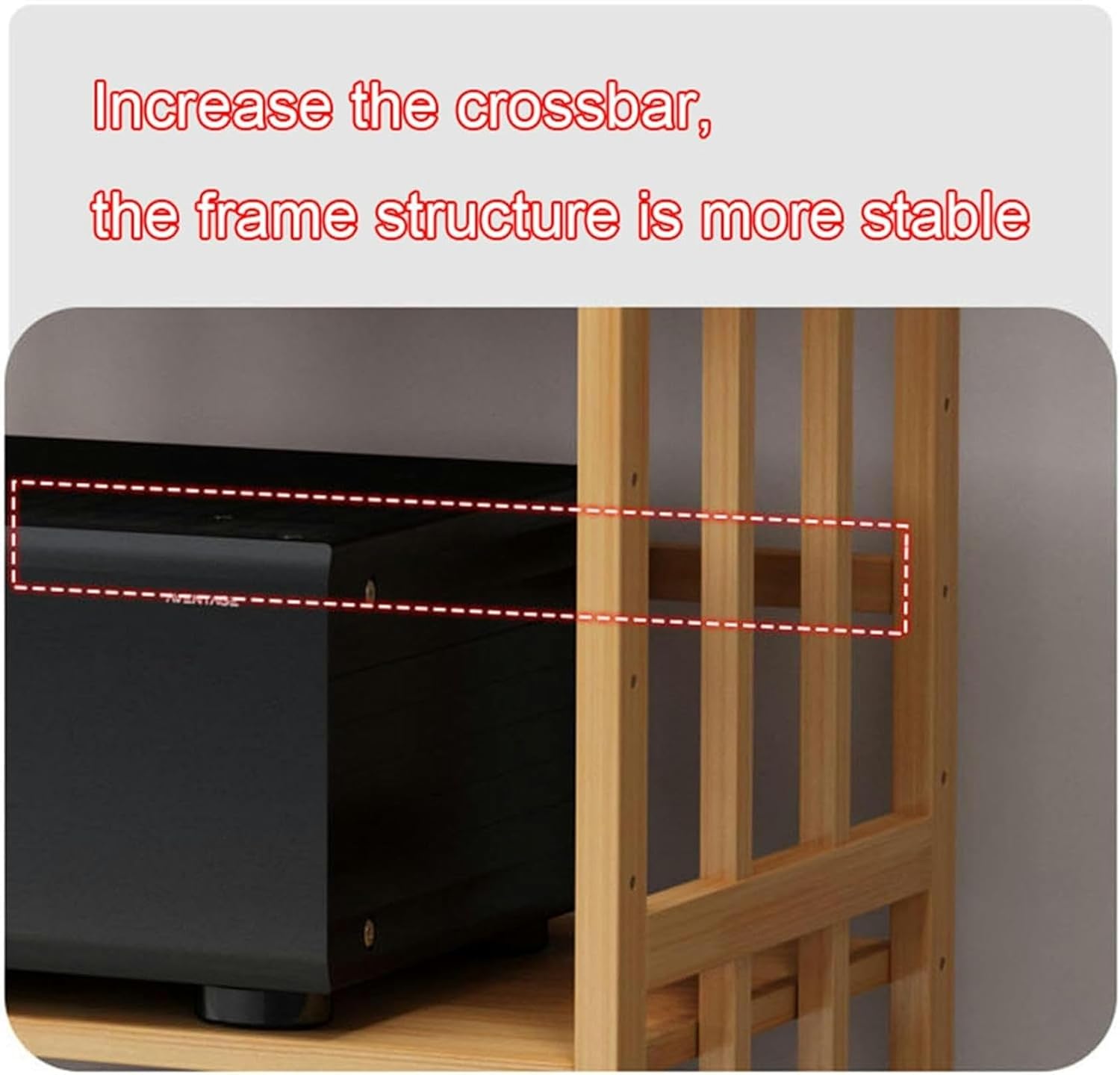 LGEOELIAS 2/3/4/5-Tier Media Stand Audio Rack CD Player Stand