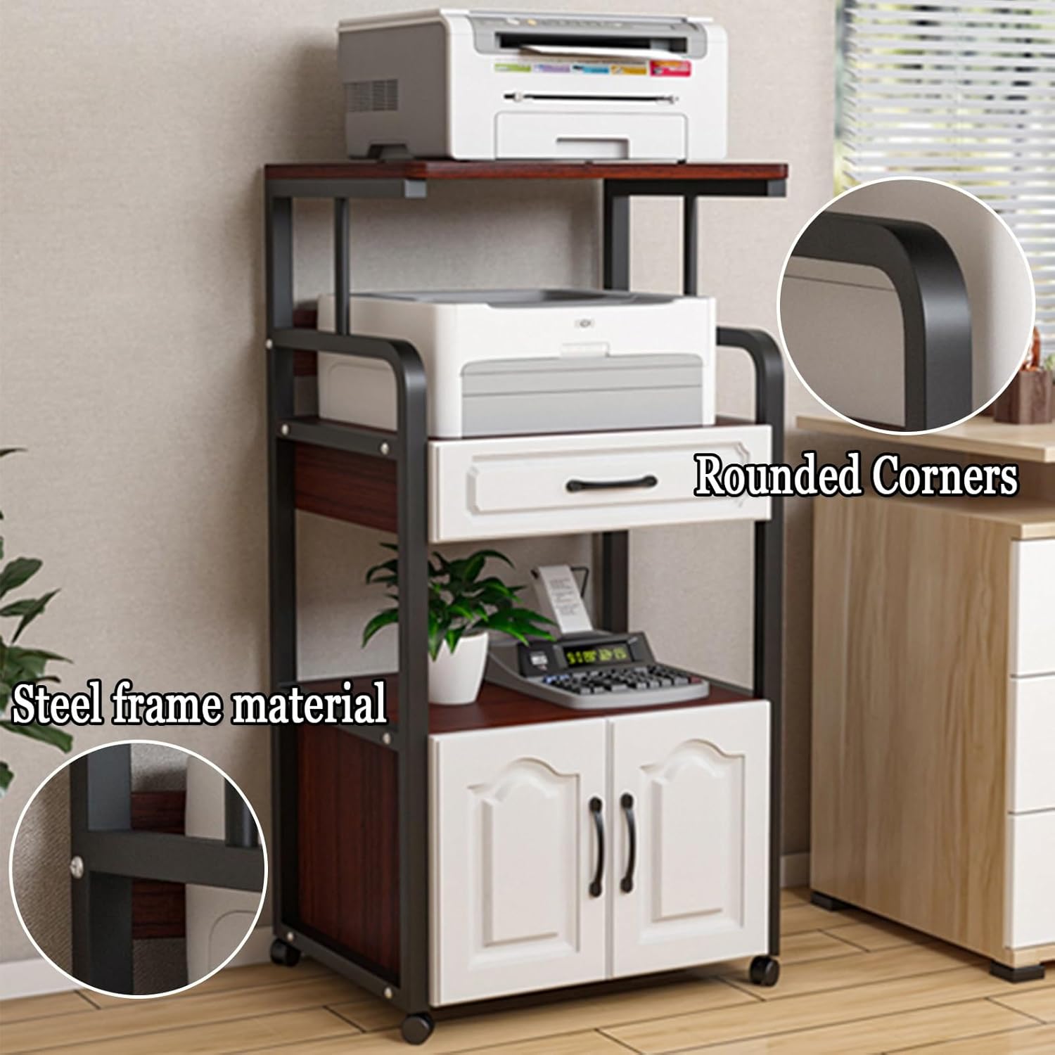 LYXWGRZD 4-Tier AV Media Stand