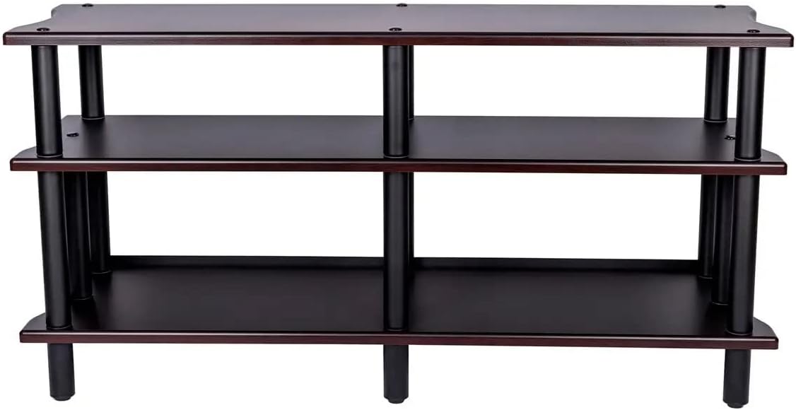 Monolith Heavy Duty Double-Wide XL 3-Tier AV Stand - 300 Lbs Weight Capacity Per Shelf