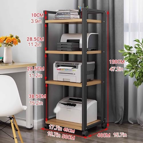 120cm High Audio-Video Shelving 3/4/5/6 Tier AV Media Cabinet Stand Stereo Component Storage Cabinet Stereo Racks Audio Tower Rack for Living