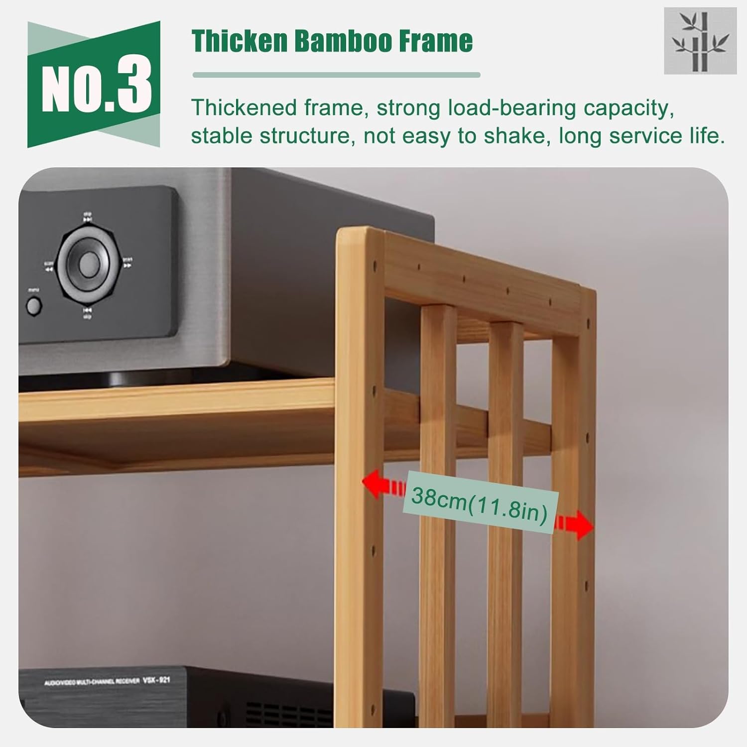 Heavy Duty Av Media Stand 2 3 4 5 Tier 20 35 50 60inch