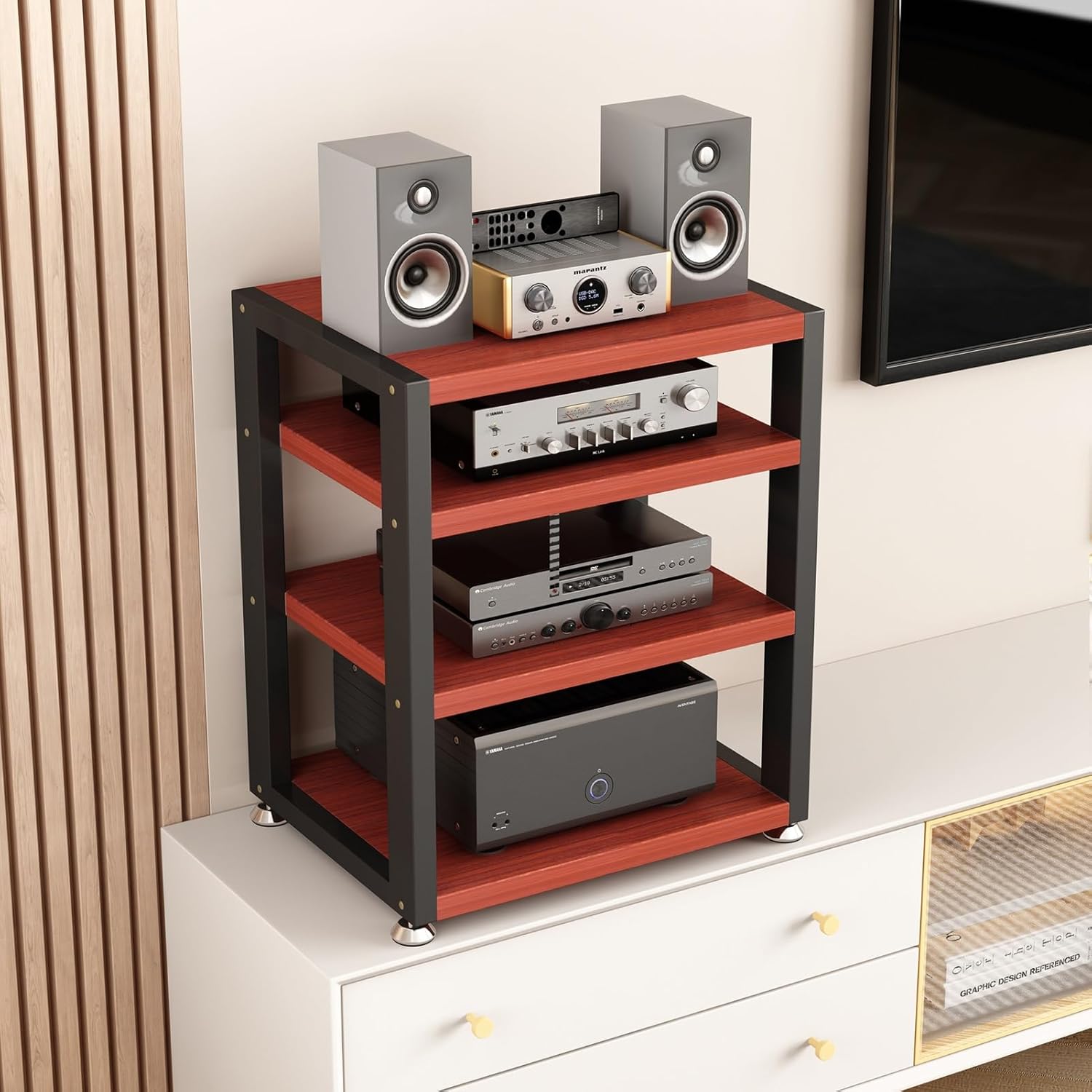 XingLi 3/4-Tier AV Media Stand