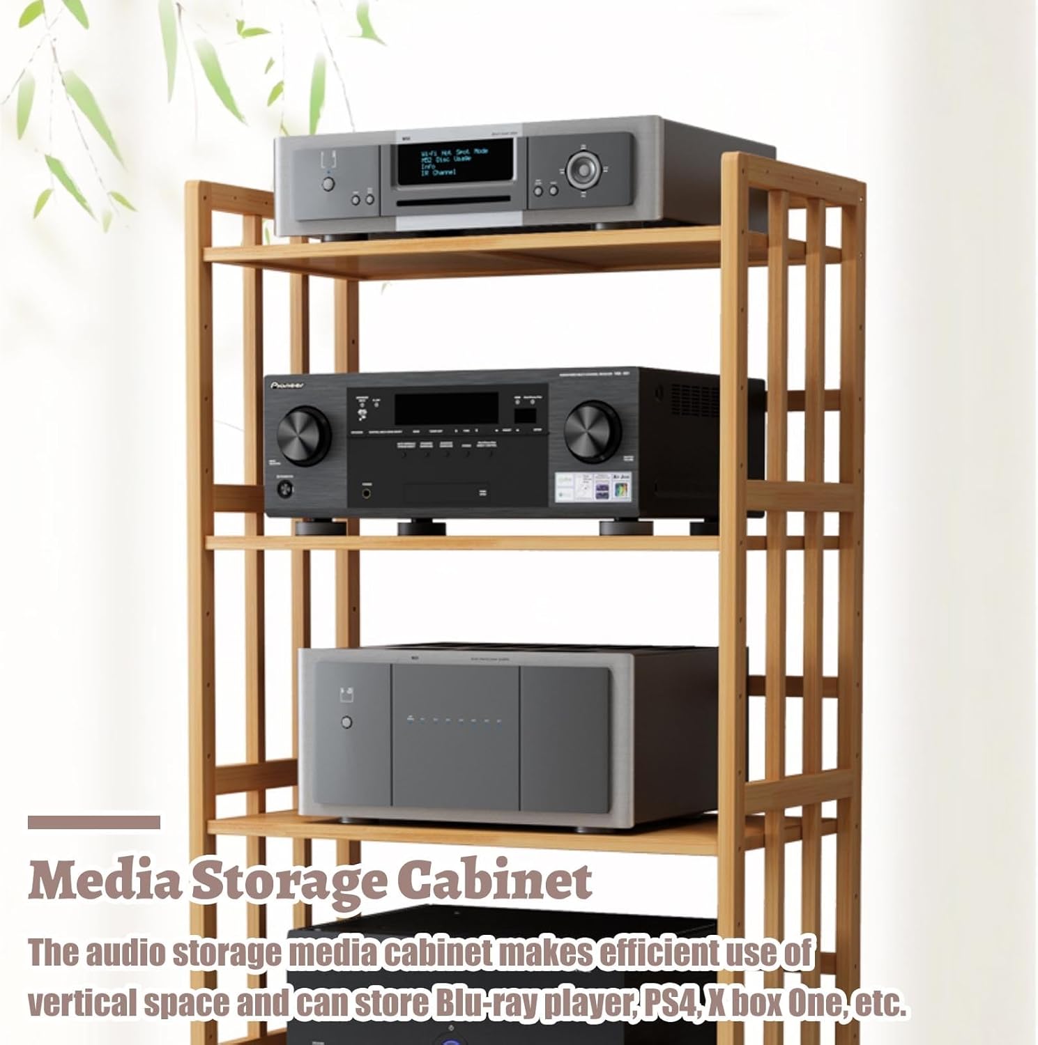 Elitix Movable Audio Equipment Cabinet w/Adjustable Shelf