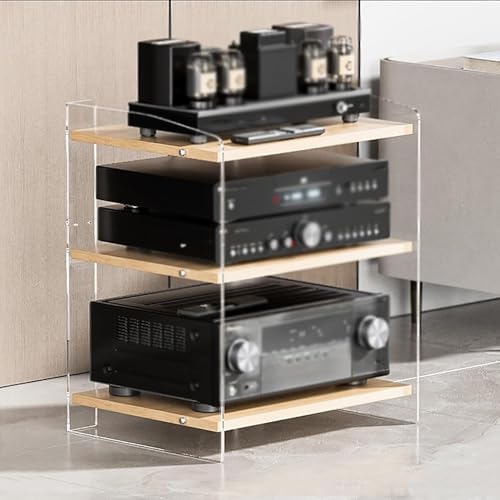 Acrylic Media Shelf Stand for Stereo
